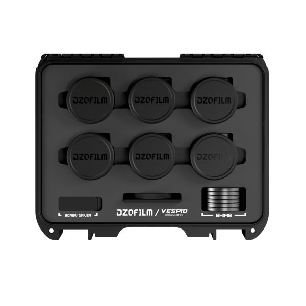 DZOFilm Vespid2 6-Lens Kit T1.9 PL mount Prime Lenses with Case (18_24_35_50_85_105mm, meter)